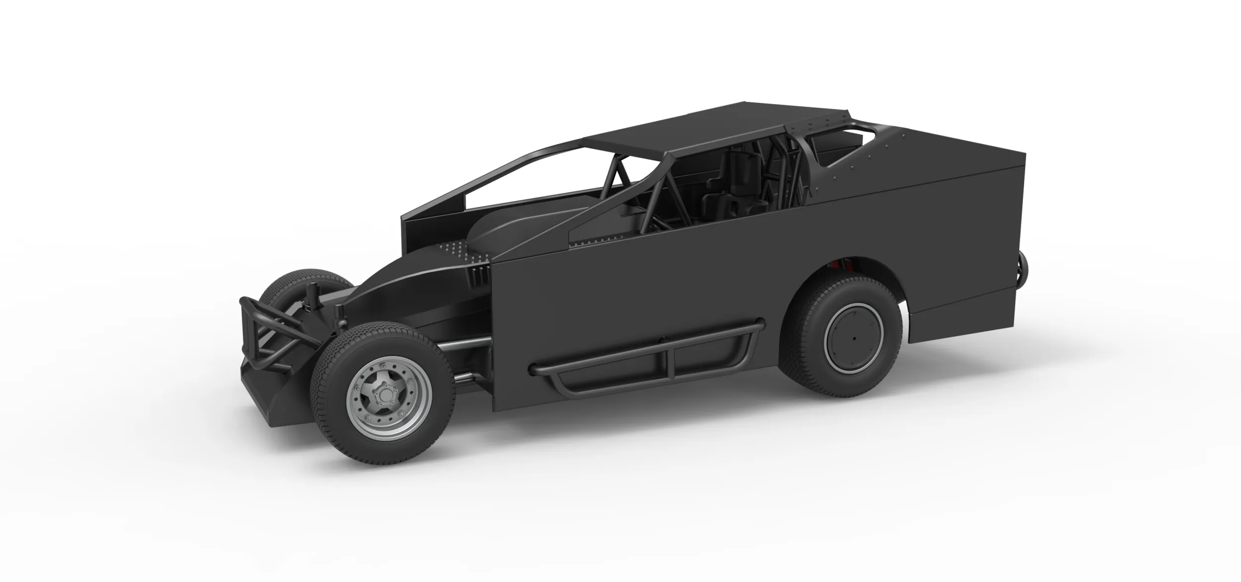 Northeast Dirt Modified stock car Version 1 Scale 1 to 25 3D Print Model .c4d .max .obj .3ds .fbx .stl .blend 