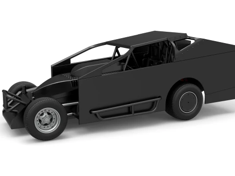 Northeast Dirt Modified stock car Version 1 Scale 1 to 25 3D 打印模型