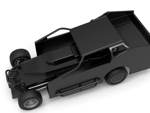 Northeast Dirt Modified stock car Version 1 Scale 1 to 25 3D Print Model