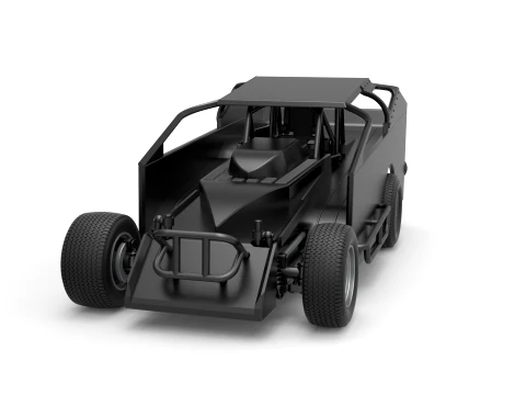 Northeast Dirt Modified stock car Version 1 Scale 1 to 25 3D Print Model