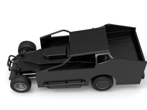 Northeast Dirt Modified stock car Version 1 Scale 1 to 25 3D Print Model