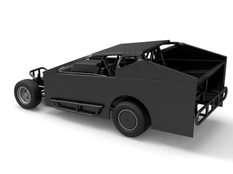 Northeast Dirt Modified stock car Version 1 Scale 1 to 25 3D Print Model