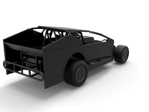 Northeast Dirt Modified stock car Version 1 Scale 1 to 25 3D Print Model