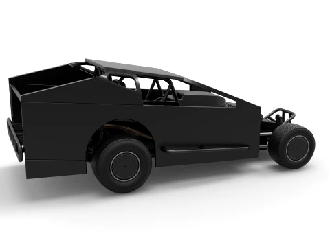 Northeast Dirt Modified stock car Version 1 Scale 1 to 25 3D Print Model
