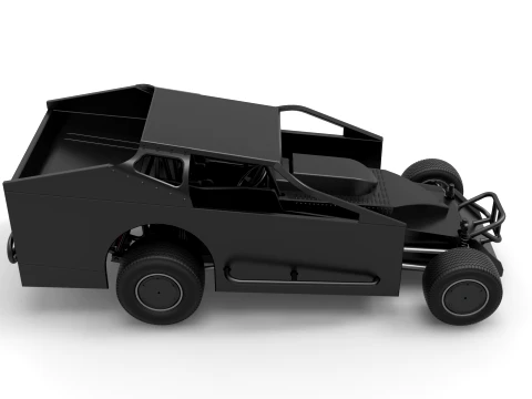 Northeast Dirt Modified stock car Version 1 Scale 1 to 25 3D Print Model
