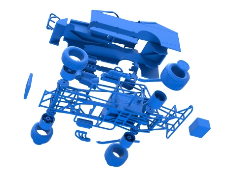 Northeast Dirt Modified stock car Version 1 Scale 1 to 25 3D Print Model