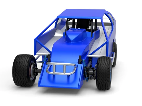 Northeast Dirt Modified stock car Version 2 Scale 1 to 25 3D Print Model