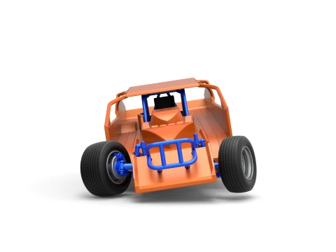 Northeast Dirt Modified stock car while turning Version 1 Scale 1 to 25 3D Print Model