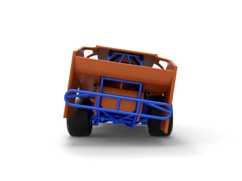 Northeast Dirt Modified stock car while turning Version 1 Scale 1 to 25 3D Print Model