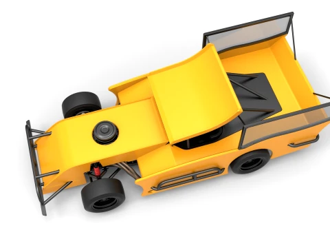Outlaw Figure 8 Modified stock car Version 2 Scale 1 to 25 3D Print Model