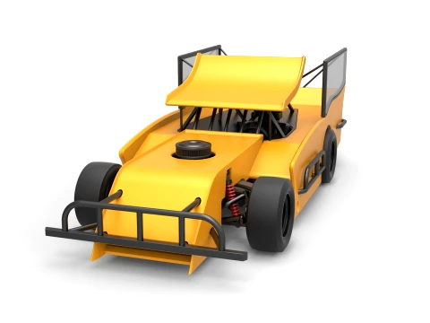 Outlaw Figure 8 Modified stock car Version 2 Scale 1 to 25 3D Print Model
