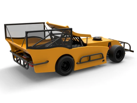 Outlaw Figure 8 Modified stock car Version 2 Scale 1 to 25 3D Print Model