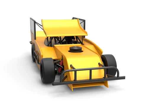 Outlaw Figure 8 Modified stock car Version 2 Scale 1 to 25 3D Print Model