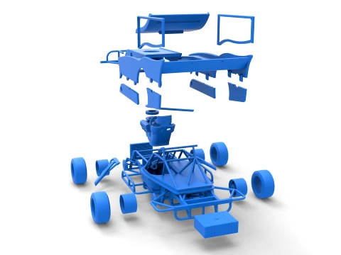 Outlaw Figure 8 Modified stock car Version 2 Scale 1 to 25 3D Print Model