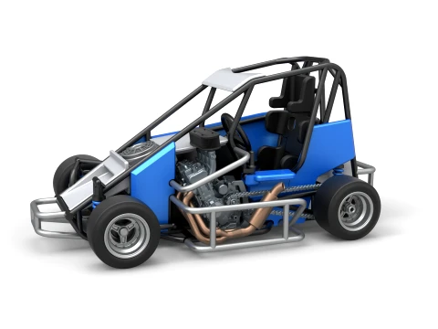Pavement 600 Micro sprint car Scale 1 to 25 3D 打印模型
