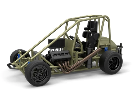 Pavement Midget car Base Scale 1 to 25 3D 打印模型