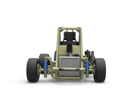 Pavement Midget car Base Scale 1 to 25 3D Print Model