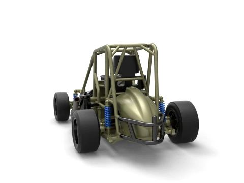 Pavement Midget car Base Scale 1 to 25 3D Print Model