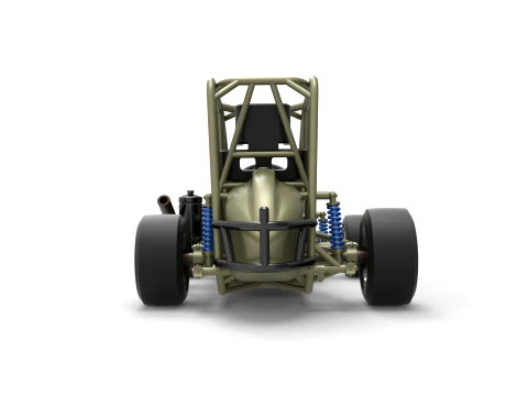 Pavement Midget car Base Scale 1 to 25 3D Print Model