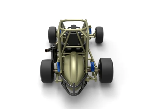 Pavement Midget car Base Scale 1 to 25 3D Print Model