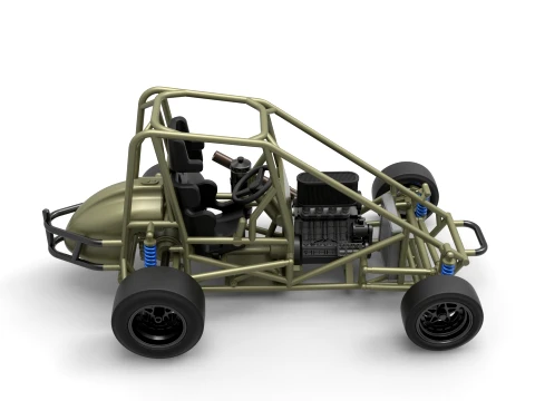 Pavement Midget car Base Scale 1 to 25 3D Print Model
