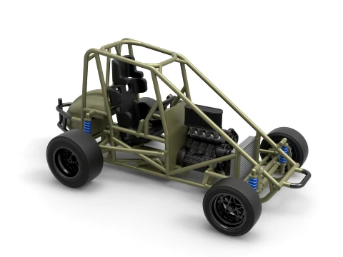 Pavement Midget car Base Scale 1 to 25 3D Print Model