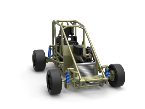 Pavement Midget car Base Scale 1 to 25 3D Print Model