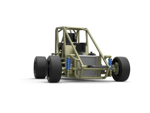 Pavement Midget car Base Scale 1 to 25 3D Print Model