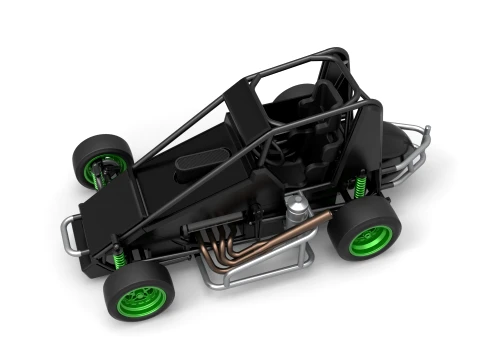 Pavement Midget car Scale 1 to 25 3D Print Model