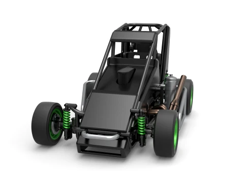 Pavement Midget car Scale 1 to 25 3D Print Model