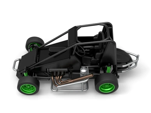 Pavement Midget car Scale 1 to 25 3D Print Model