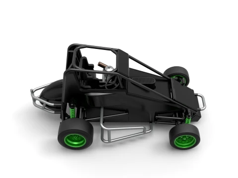 Pavement Midget car Scale 1 to 25 3D Print Model