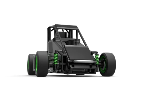Pavement Midget car Scale 1 to 25 3D Print Model