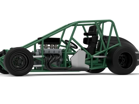 Pavement Silver Crown Car Base Version 1 Scale 1 to 25 3D Print Model