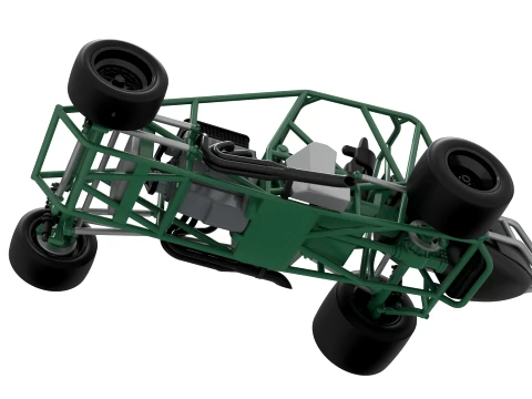Pavement Silver Crown Car Base Version 1 Scale 1 to 25 3D Print Model