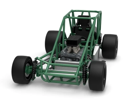 Pavement Silver Crown Car Base Version 1 Scale 1 to 25 3D Print Model