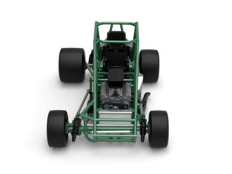 Pavement Silver Crown Car Base Version 1 Scale 1 to 25 3D Print Model
