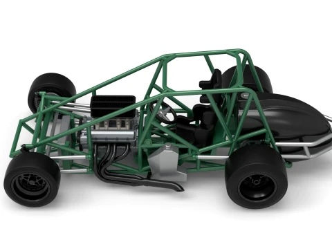 Pavement Silver Crown Car Base Version 1 Scale 1 to 25 3D Print Model
