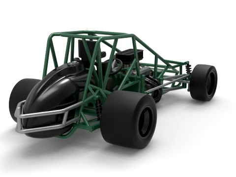 Pavement Silver Crown Car Base Version 1 Scale 1 to 25 3D Print Model