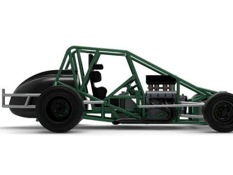Pavement Silver Crown Car Base Version 1 Scale 1 to 25 3D Print Model