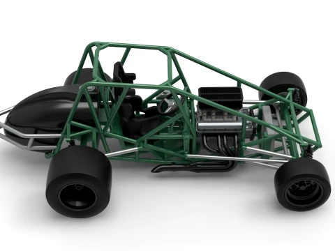 Pavement Silver Crown Car Base Version 1 Scale 1 to 25 3D Print Model