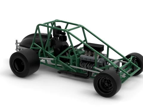 Pavement Silver Crown Car Base Version 1 Scale 1 to 25 3D Print Model