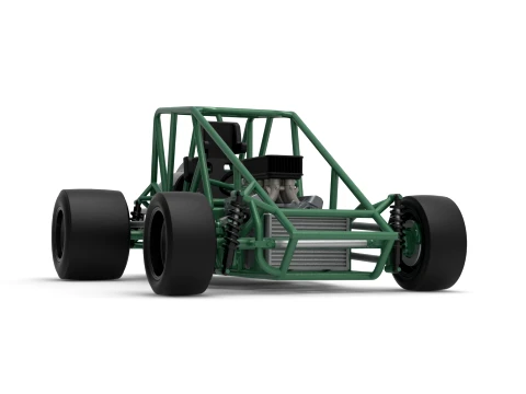 Pavement Silver Crown Car Base Version 1 Scale 1 to 25 3D Print Model
