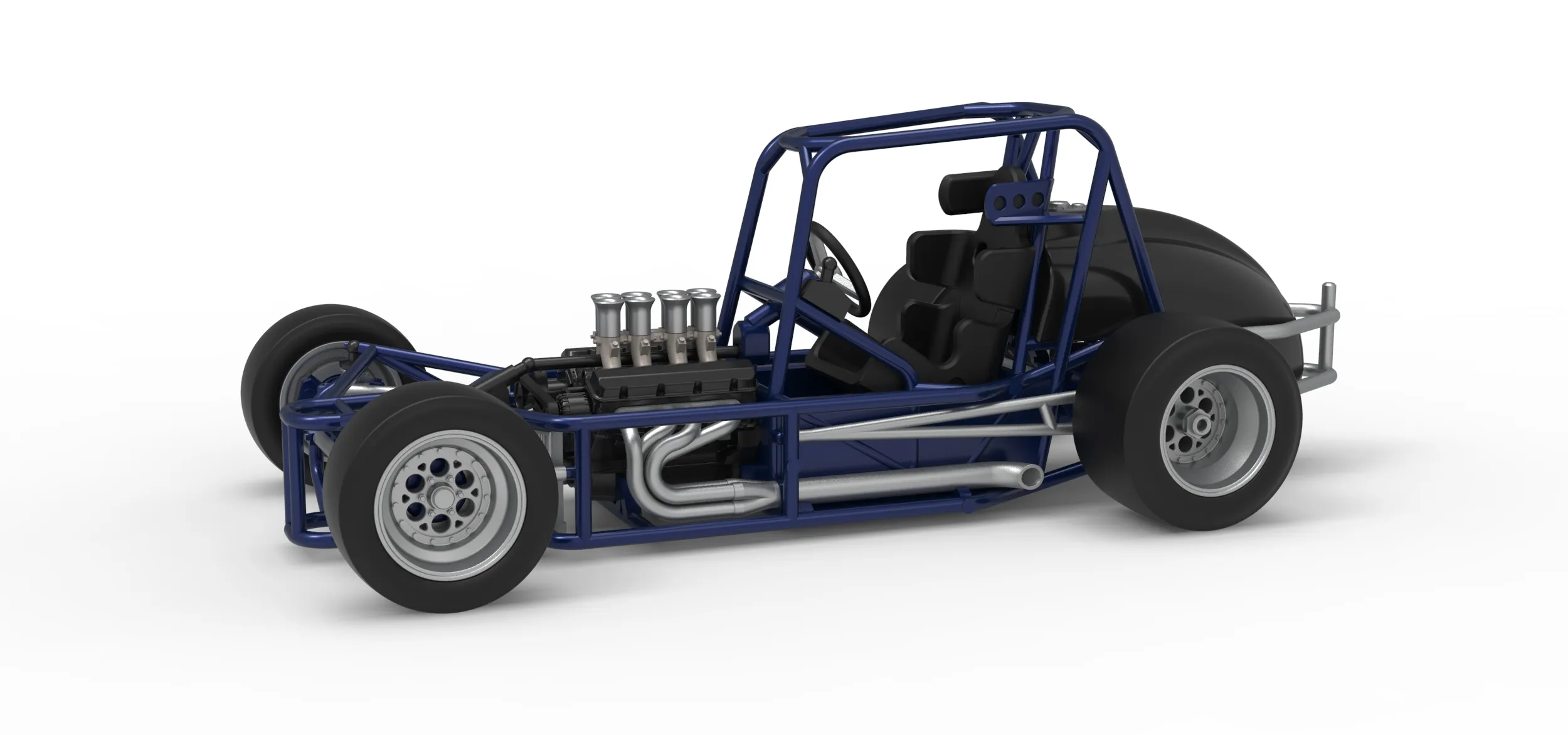 Pavement Silver Crown Car Base Version 2 Scale 1 to 25 3D Print Model .c4d .max .obj .3ds .fbx .stl .blend