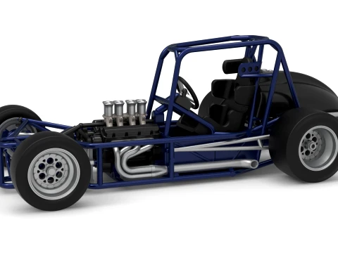 Pavement Silver Crown Car Base Version 2 Scale 1 to 25 3D 打印模型