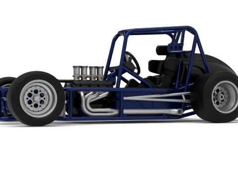 Pavement Silver Crown Car Base Version 2 Scale 1 to 25 3D Print Model
