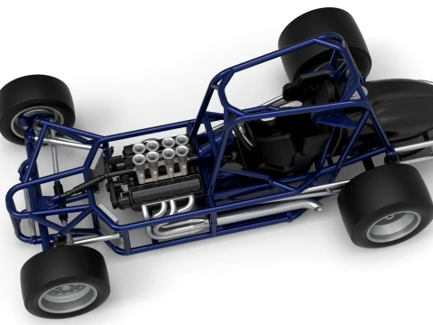 Pavement Silver Crown Car Base Version 2 Scale 1 to 25 3D Print Model