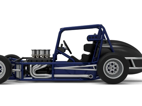 Pavement Silver Crown Car Base Version 2 Scale 1 to 25 3D Print Model