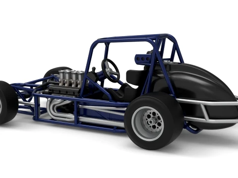 Pavement Silver Crown Car Base Version 2 Scale 1 to 25 3D Print Model