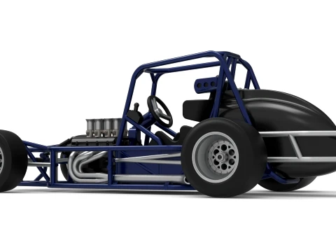 Pavement Silver Crown Car Base Version 2 Scale 1 to 25 3D Print Model